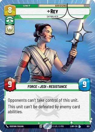 Rey - Skywalker (Hyperspace Foil) (651) - A Lawless Time Foil、Fantasy Flight Games、kayou