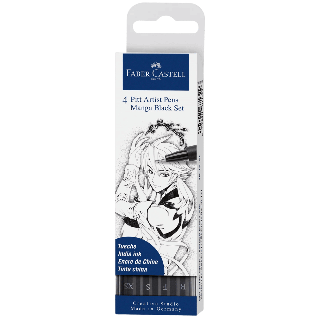 Pitt Artist Pens: Manga Black Set (4)、Faber-Castell、kayou
