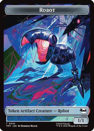 Robot // Food Double-Sided Token (TMT-10 // 8) - Teenage Mutant Ninja Turtles、Wizards of the Coast、kayou