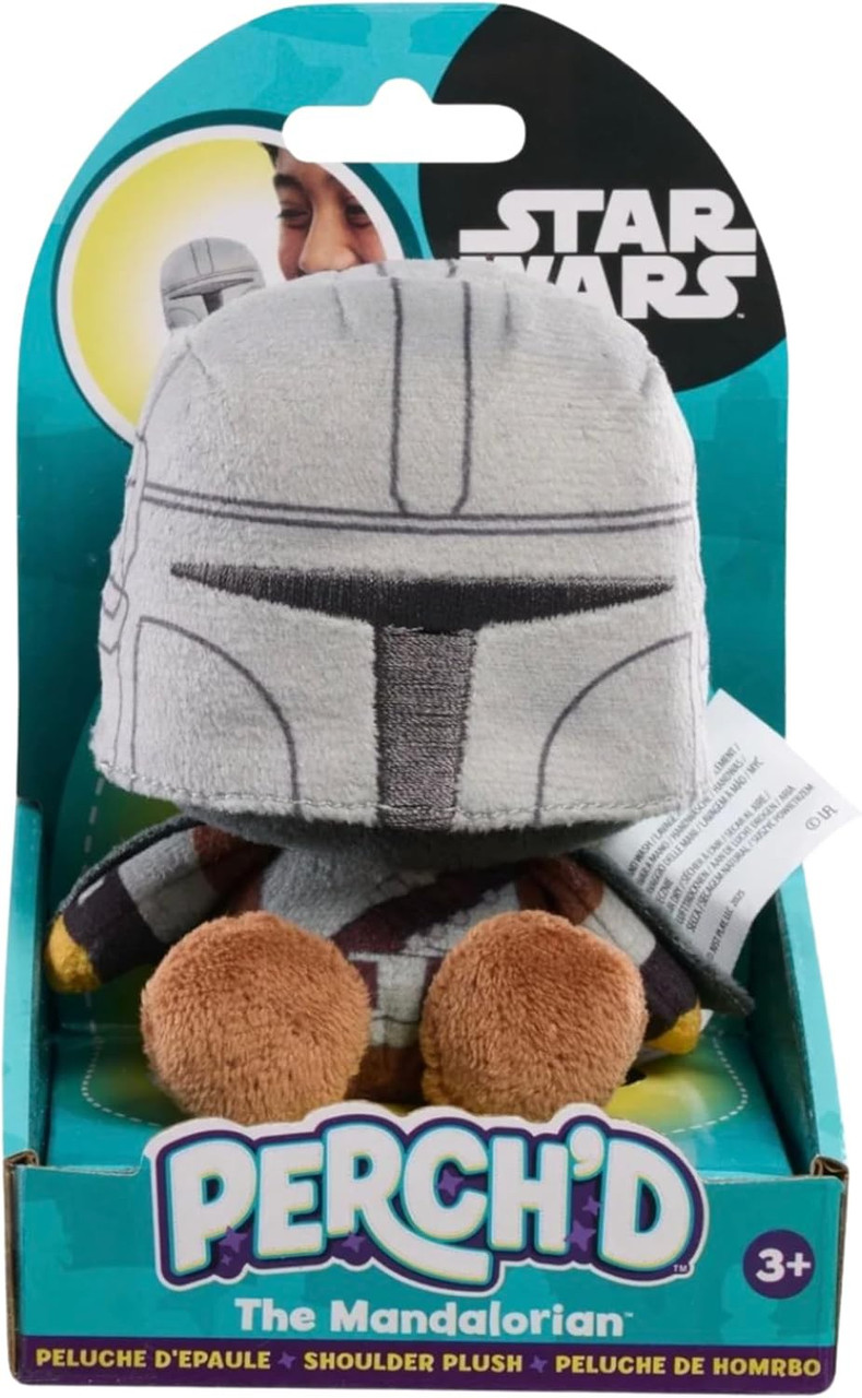 Star Wars Perch'D The Mandalorian 3.75-Inch Magnetic Shoulder Mini Plush、ToyWiz、kayou