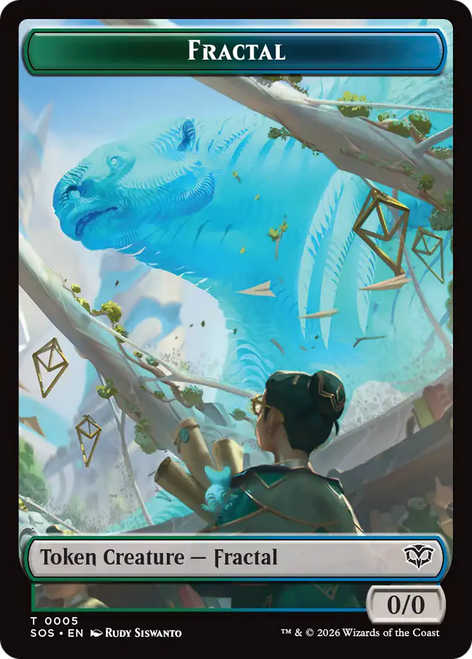 Secrets of Strixhaven - Fractal Token (#5) | Secrets of Strixhaven、Magic: The Gathering、kayou