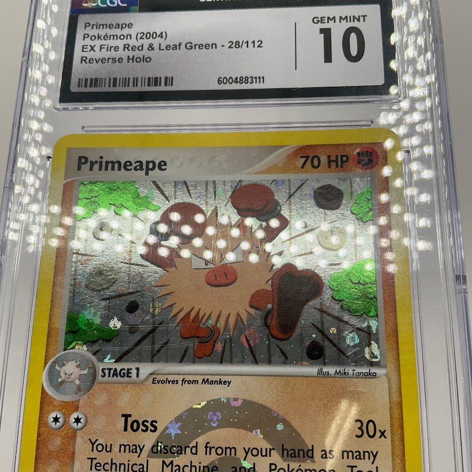 Primeape Pokemon EX Fire Red & Leaf Green Reverse Holo #28 CGC 10、Collector Store LLC Gaming、kayou
