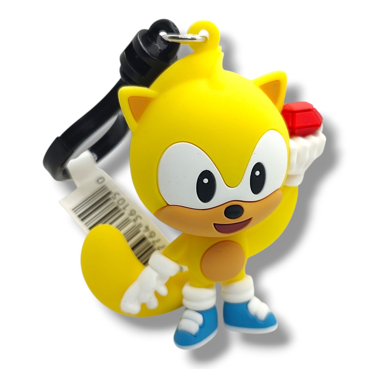3D Figural Bag Clip Sonic the Hedgehog Series 6 Ray 2-Inch Minifigure Loose、ToyWiz、kayou