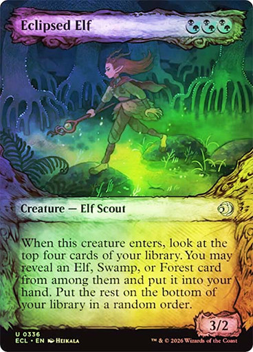 Eclipsed Elf SGL-MTG-ECL2-336-ENF、Magic: The Gathering、kayou