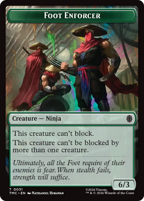 Teenage Mutant Ninja Turtles Commander - Foot Enforcer Token (Foil) | Teenage Mutant Ninja Turtles Eternal、Magic: The Gathering、kayou
