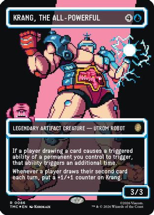 Krang, the All-Powerful (Borderless) (Surge Foil) (TMC-086) - Commander: Teenage Mutant Ninja Turtles Foil、Wizards of the Coast、kayou