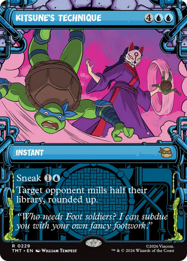Kitsune's Technique (Showcase Frame) | Teenage Mutant Ninja Turtles、Magic: The Gathering、kayou