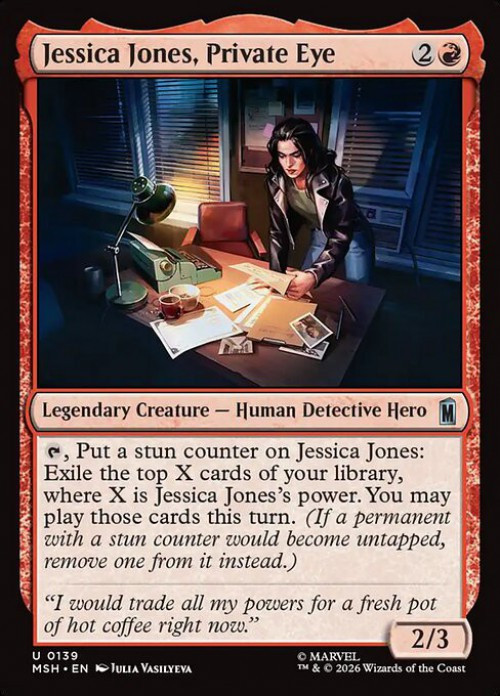 MtG Marvel Super Heroes Uncommon Jessica Jones, Private Eye #139、ToyWiz、kayou