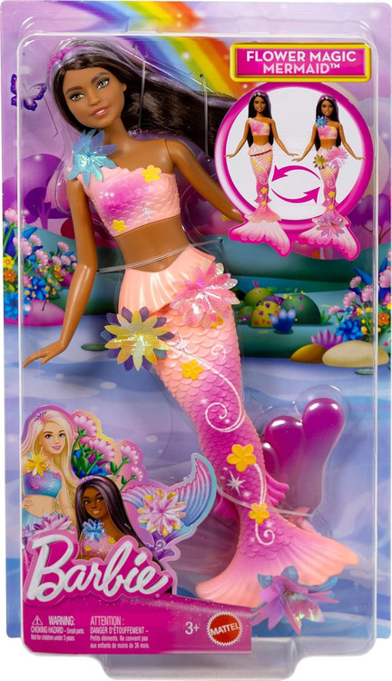 Barbie Fantasy Flower Magic Mermaid 13.25-Inch Doll Pink、ToyWiz、kayou