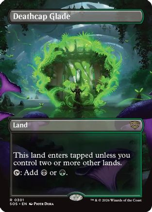 Deathcap Glade (Borderless) (SOS-301) - Secrets of Strixhaven Foil、Wizards of the Coast、kayou