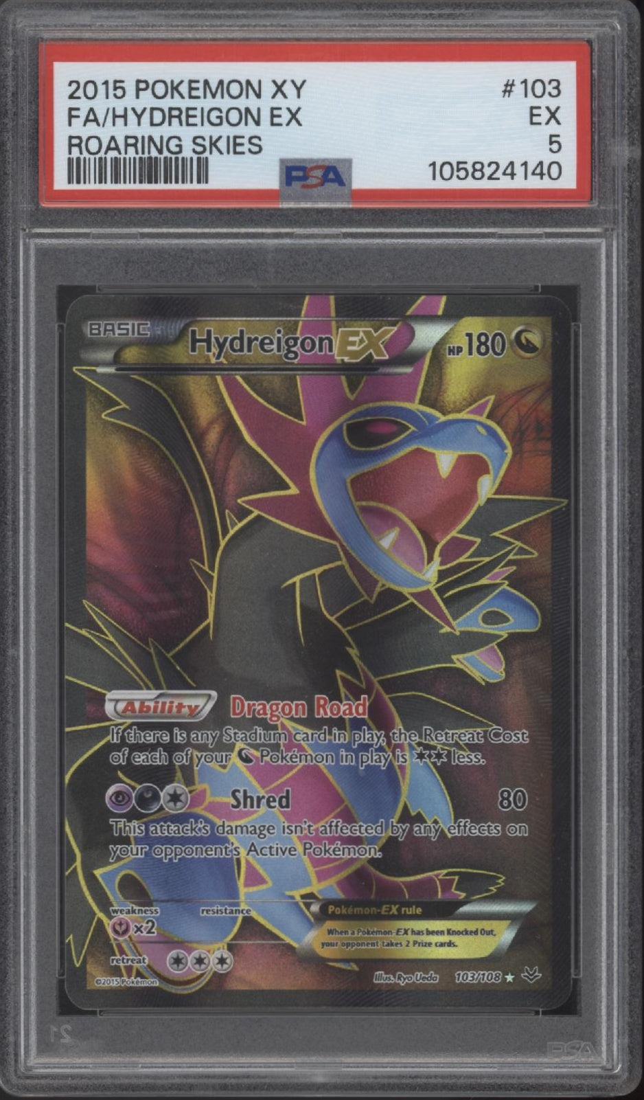 Hydreigon ex Pokemon Roaring Skies Full Art #103 PSA 5、Collector Store LLC Gaming、kayou