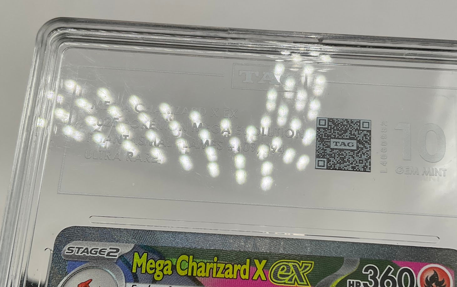 Mega Charizard X ex Pokemon Phantasmal Flames Ultra Rare #109 TAG 10、Collector Store LLC Gaming、kayou