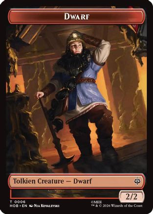 Dwarf // Enduring Story Double-Sided Token (HOB-6 // 14) - The Hobbit、Wizards of the Coast、kayou