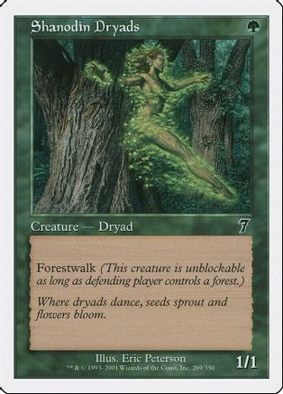 Shanodin Dryads (7ED-269) - 7th Edition Foil、Wizards of the Coast、kayou
