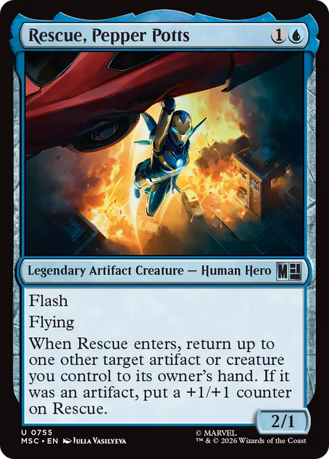 Rescue, Pepper Potts (Foil) | Marvel Super Heroes Commander、Magic: The Gathering、kayou
