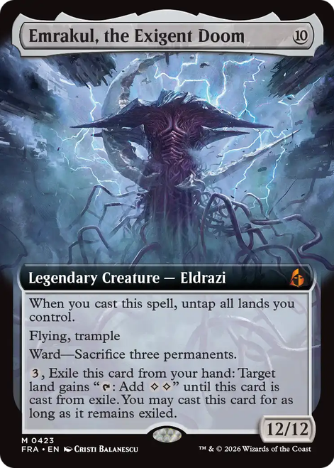 Emrakul, the Exigent Doom (Extended Art) | Reality Fracture、Magic: The Gathering、kayou