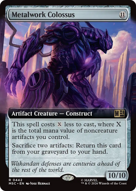 Metalwork Colossus (Extended Art) | Marvel Super Heroes Commander、Magic: The Gathering、kayou