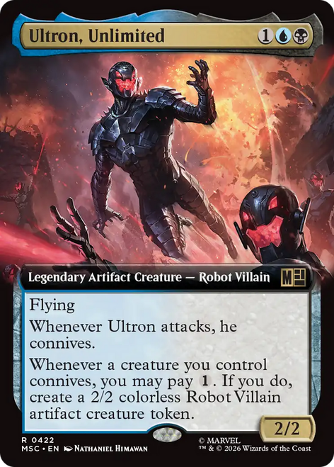 Ultron, Unlimited (Extended Art) | Marvel Super Heroes Commander、Magic: The Gathering、kayou
