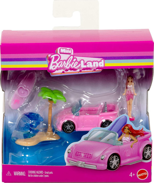 Mini BarbieLand Beach Bug Convertible 1.5-Inch Mini Playset、ToyWiz、kayou