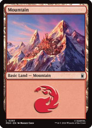 Mountain (0293) (MSH-293) - Marvel Super Heroes、Wizards of the Coast、kayou