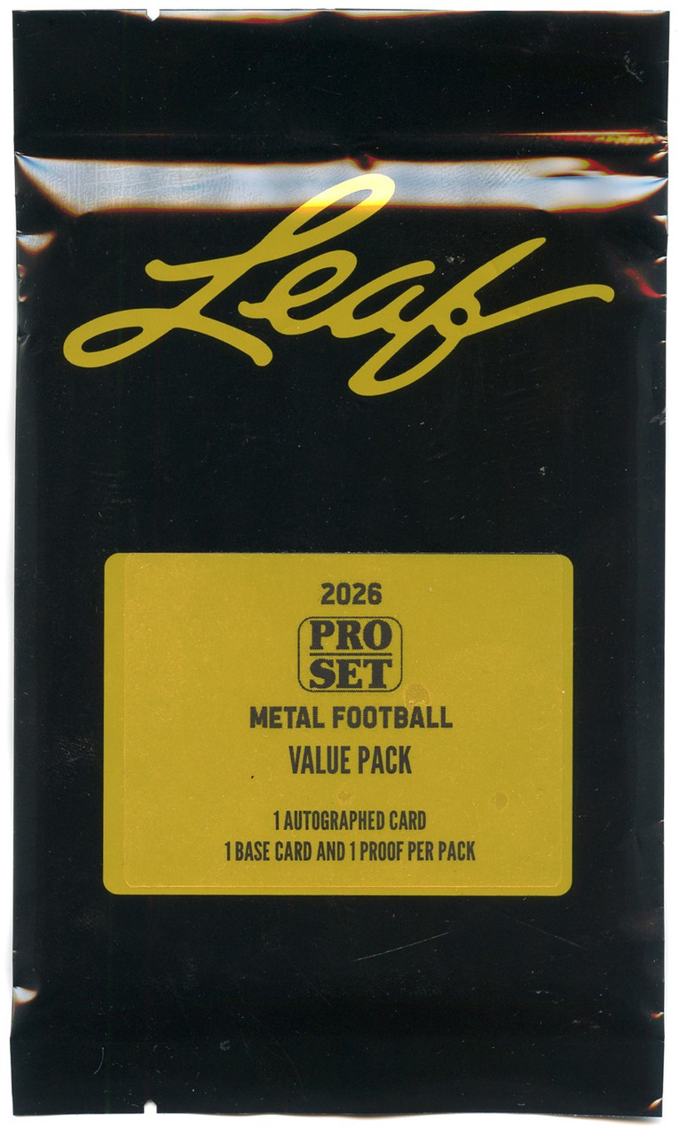 MLB 2026 Pro Set Metal Football Trading Card Value Pack 1 Autograph, 1 Base Card & 1 Proof、ToyWiz、kayou