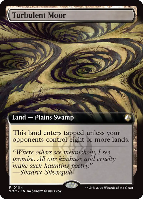 Turbulent Moor (Extended Art) | Secrets of Strixhaven Commander、Magic: The Gathering、kayou