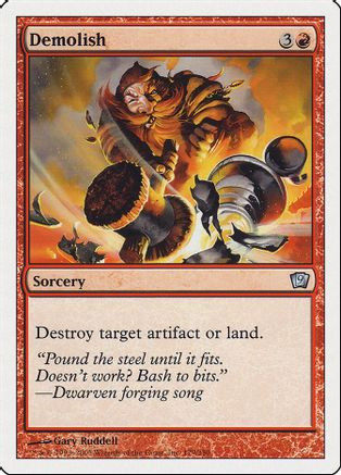 Demolish (9ED-179) - 9th Edition Foil、Wizards of the Coast、kayou