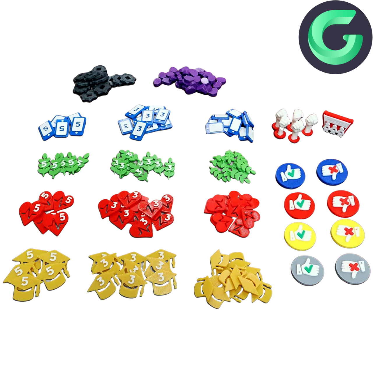 Hegemony: 3D Printed Upgraded Components (Gamefound)、Hegemonic Project Games、kayou