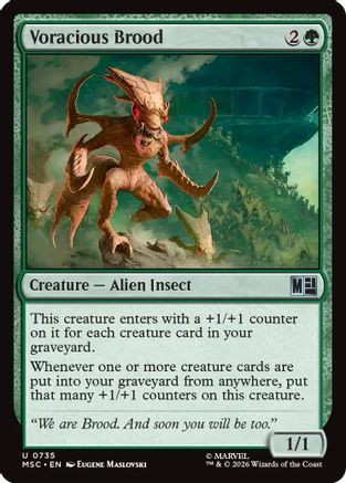 Voracious Brood (MSC-735) - Commander: Marvel Super Heroes Foil、Wizards of the Coast、kayou
