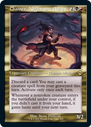 Chainer, Nightmare Adept (Retro Frame) (Foil Etched) (MH2-419) - Modern Horizons 2 Foil、Wizards of the Coast、kayou