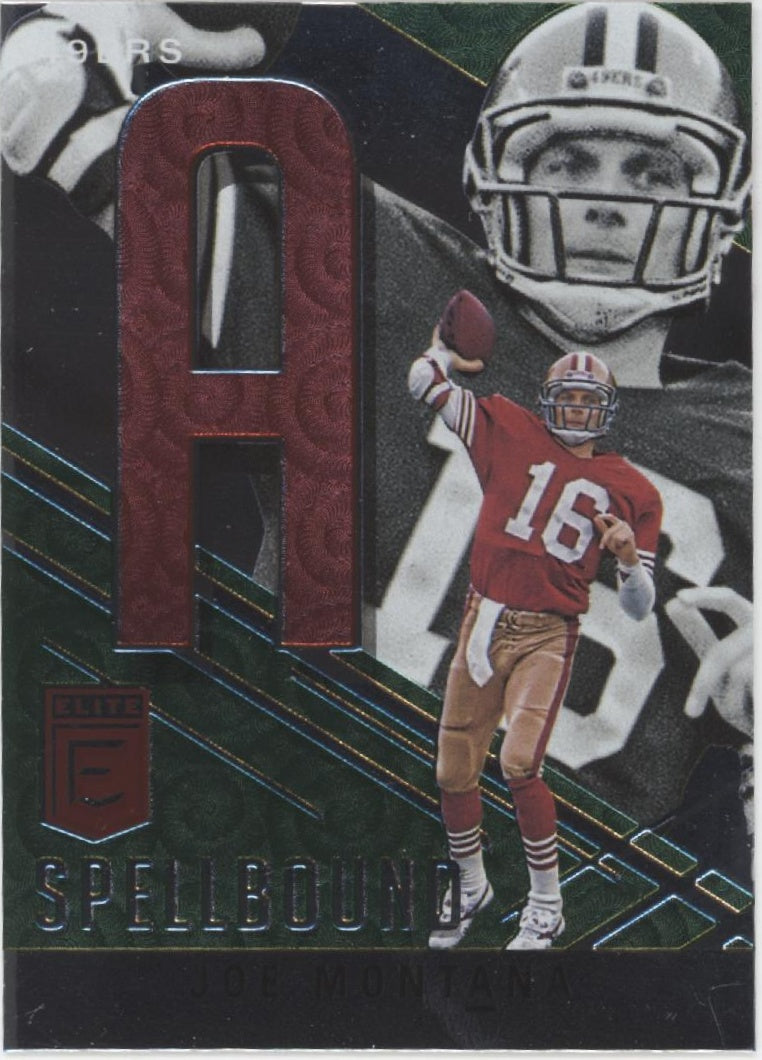 Joe Montana 2021 Panini Donruss Elite Spellbound 