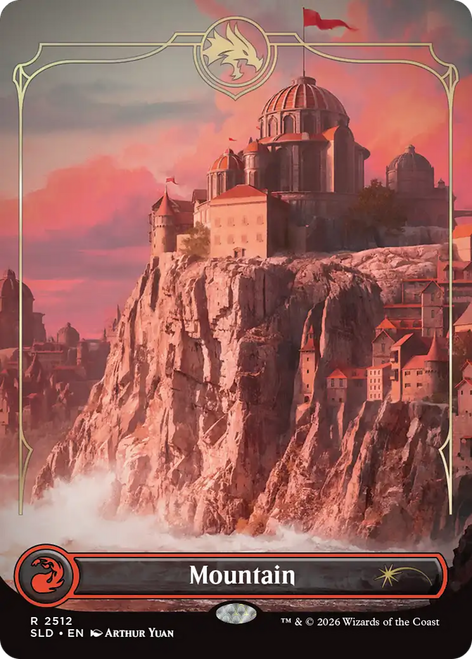 Mountain (Secret Lair - Dungeons & Dragons: Lands of the Forgotten Realms) | Secret Lair Drops、Magic: The Gathering、kayou