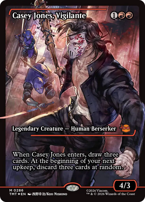 Casey Jones, Vigilante (Japan Showcase Foil) | Teenage Mutant Ninja Turtles、Magic: The Gathering、kayou