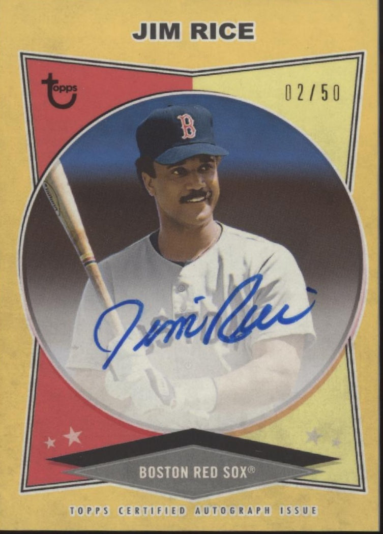 Jim Rice 2023 Topps Brooklyn Collection Auto 02/50 #AC-JRI、Collector Store LLC、kayou