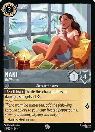 Nani - No Worries (184/204) - Winterspell Cold Foil、Ravensburger、kayou