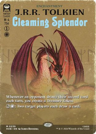 Gleaming Splendor (Borderless) (HOB-239) - The Hobbit Foil、Wizards of the Coast、kayou