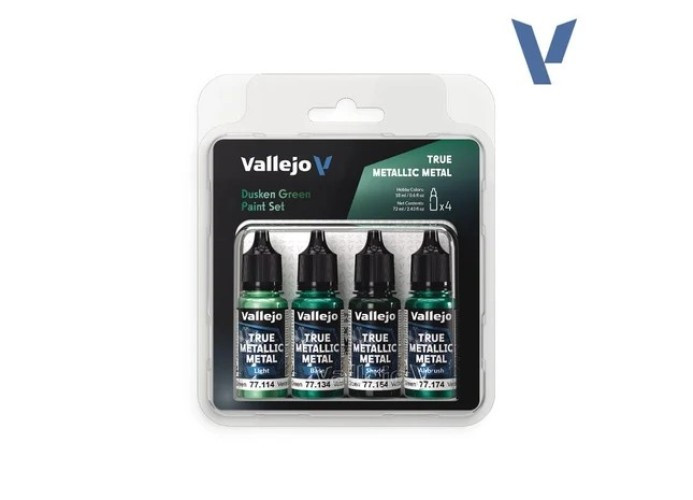 Vallejo True Metallic Metal Dusken Green Paint Set Vallejo、ToyWiz、kayou