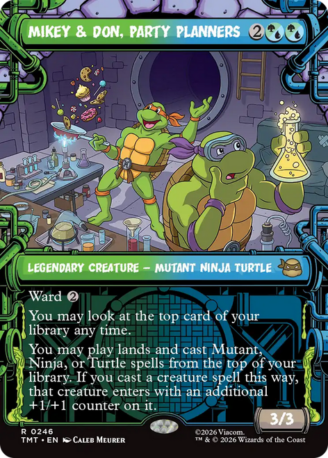 Mikey & Don, Party Planners (Showcase Foil) | Teenage Mutant Ninja Turtles、Magic: The Gathering、kayou