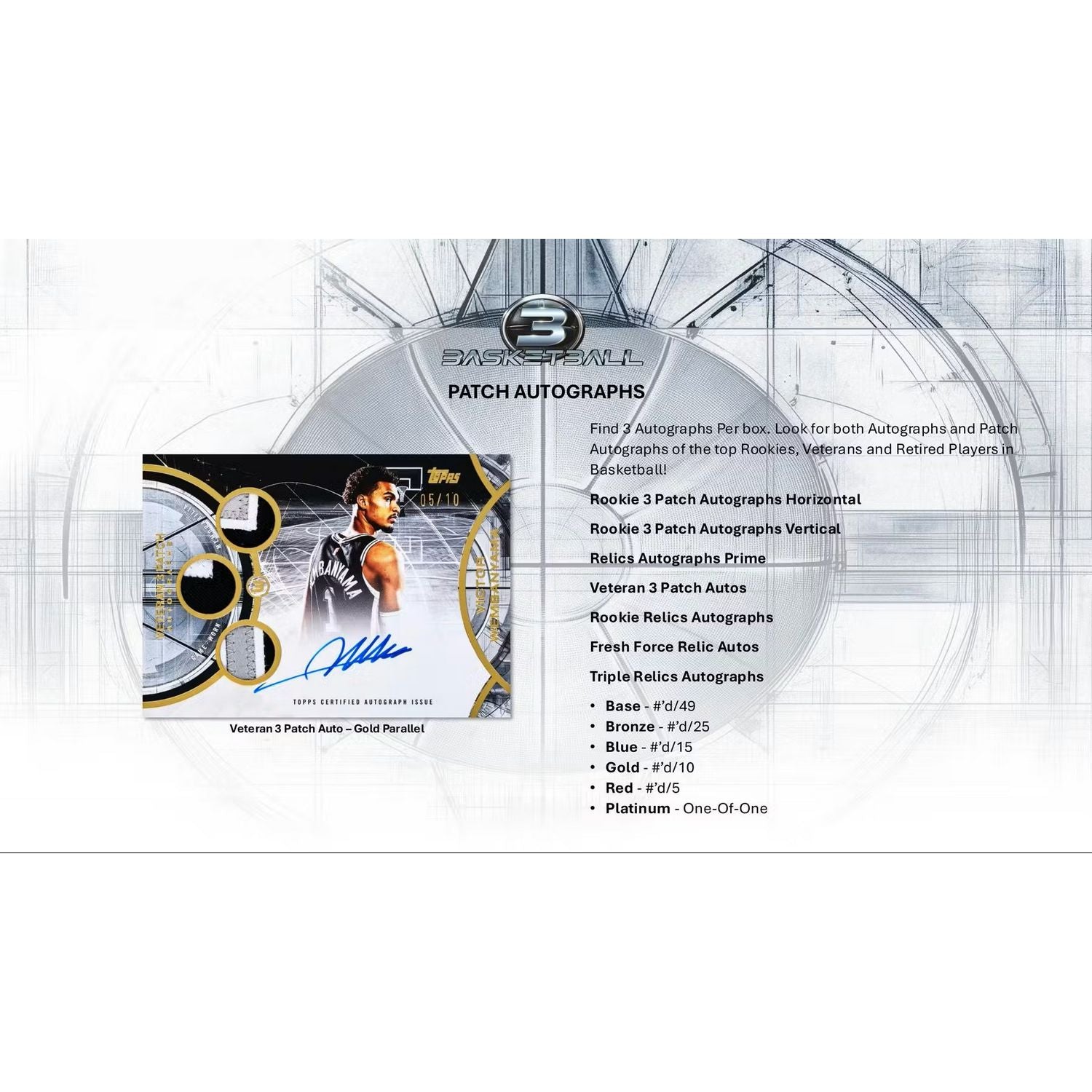 2025-26 Topps Three Basketball Hobby Box、Topps、kayou