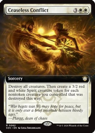 Ceaseless Conflict (Extended Art) (SOC-062) - Commander: Secrets of Strixhaven、Wizards of the Coast、kayou
