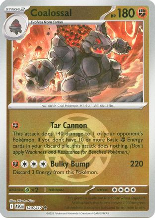 Coalossal (Dusk Ball) 120 - ME Ascended Heroes Reverse Holofoil、The Pokémon Company、kayou