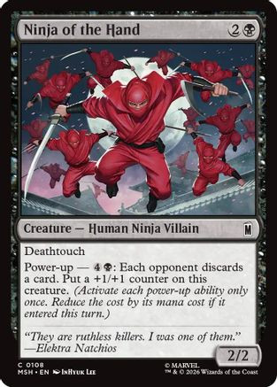 Ninja of the Hand (MSH-108) - Marvel Super Heroes、Wizards of the Coast、kayou