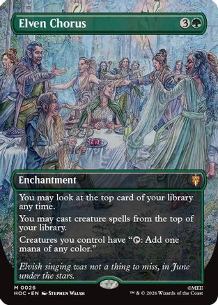 Elven Chorus (Borderless) (HOC-026) - The Hobbit: Eternal-Legal、Wizards of the Coast、kayou