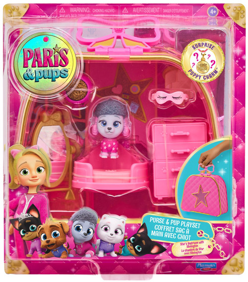 Paris & Pups Purse & Pup Playset Star's Bedroom with Silvington、ToyWiz、kayou