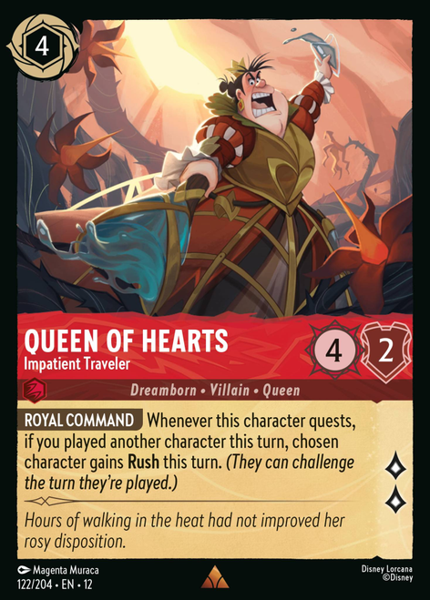 Queen of Hearts - Impatient Traveler (Foil) | Wilds Unknown、Disney Lorcana、kayou