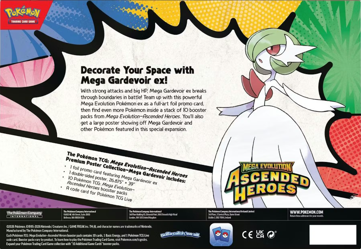 Pokemon: Mega Evolution Ascended Heroes Premium Poster Collection (Random)、Pokemon、kayou