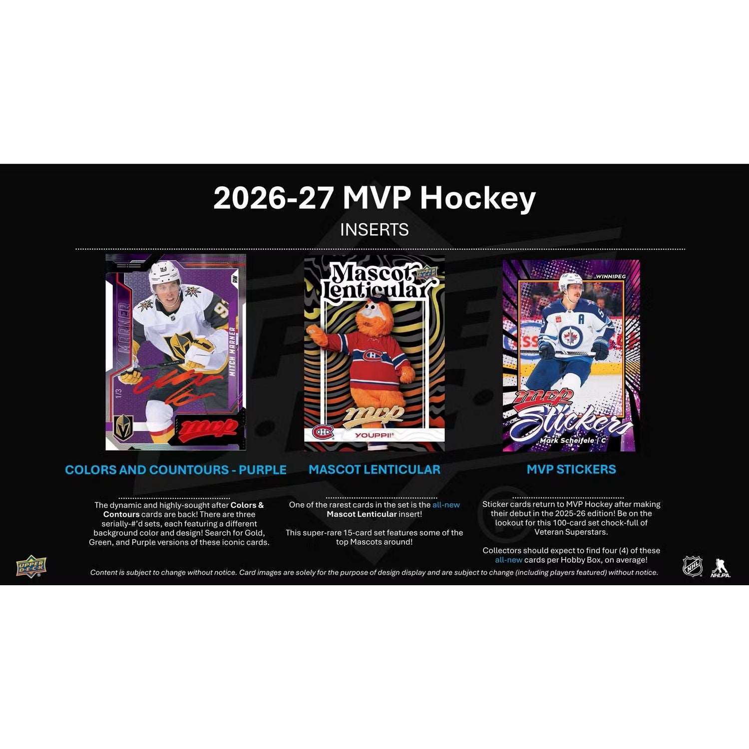 2026-27 Upper Deck MVP Hockey Hobby Box *Contact Us To Order*、Upper Deck、kayou