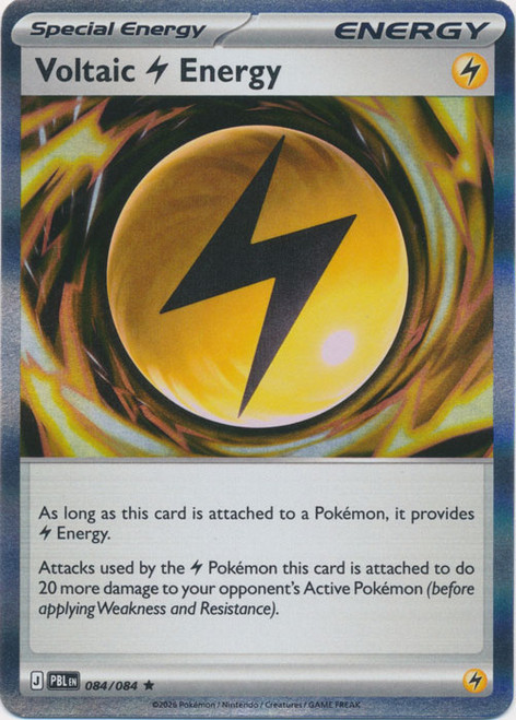ME Pitch Black 084/084 Voltaic Lightning Energy (Holo)、Pokemon、kayou