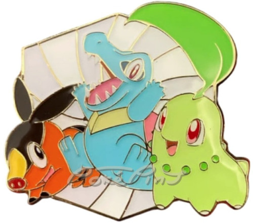 Tepig, Totodile, & Chikorita Pin Badge、Pokemon、kayou