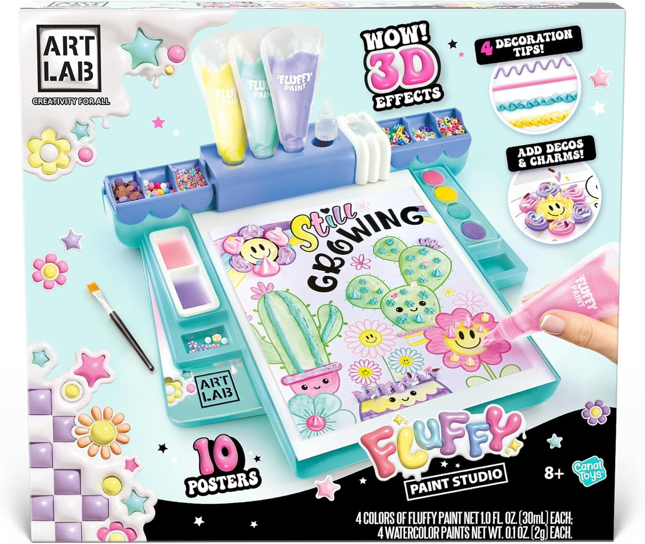 Art Lab Fluffy Paint Studio 3D Painting Set、ToyWiz、kayou
